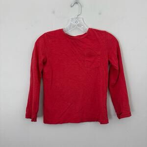 Mini Boden Red Long Sleeve Shirt Girls Size 7-8